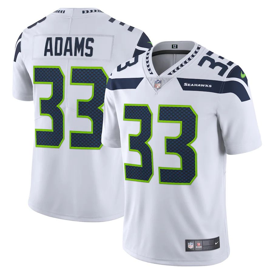 Men Seattle Seahawks #33 Jamal Adams Nike White Vapor Limited NFL Jersey->seattle seahawks->NFL Jersey